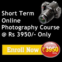 Short Term Online Photography Course @ Rs 3950/- Only